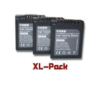 Set de 3 batteries vhbw 550 mAh pour appareil photo Digi-Cam Panasonic DMC-FZ5, DMC-FZ10, DMC-FZ15, DMC-FZ20