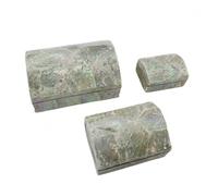 Set de 3 boîtes à bijoux en marqueterie de nacre Coloris blanc