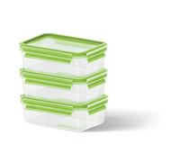 Set de 3 boîtes Clip & Close vertes 0,55L Emsa
