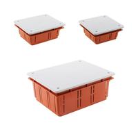 - Set de 3 boîtes de dérivation à encastrer