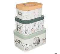 Atmosphera - Set de 3 boîtes de rangement enfant - L28/32/37 cm