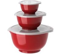 Rosti Mepal Ensemble de bols Margrethe – lot de 3 – Rouge