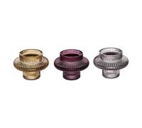 Set de 3 bougeoirs "Night" - Verre - Atmosphera créateur d'intérieur