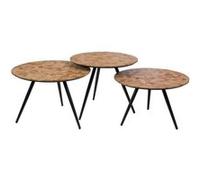 Set de 3 bouts de canapé bahia - - Marron - Bois