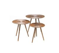 Set de 3 bouts de canapé Soleil or - Amadeus - Or - Métal Or G