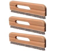 set de 3 brosses à tapisser avec évidement pour le manche | Balai à tapisser 270mm - poils de brosses stables et doux - 3 raclettes à tapisser avec crin de cheval | Brosse à main de peintre - lisse et