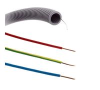 Set de 3 câbles électriques H07V-U 2.5mm² 25m + gaine ICTA préfilée Ø20mm 25m - Zenitech