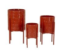 Set de 3 cache-pots en métal Archy