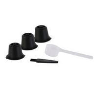 Set de 3 capsules réutilisables pour nespresso en plastique et acier inoxydable - - ALTOBUY Noir