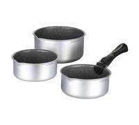 Set de 3 Casseroles - ARTHUR MARTIN - AM120S - 16-18-20 cm - Poignée Amovible - Antiadhésif