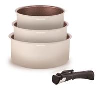 Set De 3 Casseroles Arthur Martin - Am2655 - 16-18-20 Cm + 1 Poignée A Arthur Martin