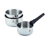 Set de 3 casseroles inox amovible 16/18/20cm - "Réactif" Laguiole Cuisson