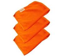 Set de 3 Chiffons de Nettoyages XL pour Appareils Électroniques en Microfibre WHOOSH Orange Blanc G
