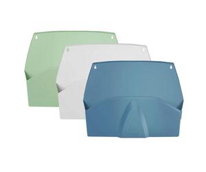 Set de 3 compartiments trieurs muraux horizontaux Autentik - Couleurs assorties