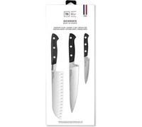 Set de 3 couteaux georges office santoku cuisine - Tarrerias Bonjean - Marron - Acier