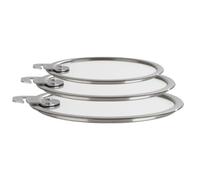 Set de 3 couvercles plats en verre - Strate