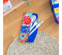 Set de 3 couverts bleu