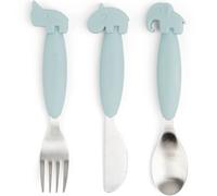 Done By Deer Easy Grip Friends Cutlery Set Bleu 12 Months