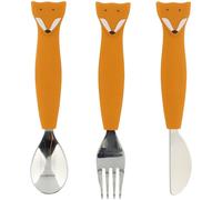 Trixie Lot de 3 couverts Mr. Fox – Silicone – 2e âge – Orange G