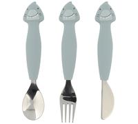 Trixie Couverts Mr Shark – 3 pièces en silicone