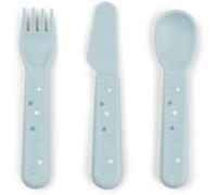 Done by deer Set de couverts Happy Dots foodie 3 pièces Bleu