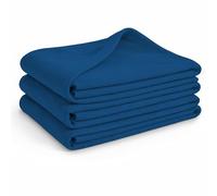 Set de 3 couvertures en polaire Glart G3MB Oeko Tex - 130x160 cm, 100% polyester, 200 g/m² - bleu marine, utilisable comme couverture de maison, couverture douillette, couverture de canapé, couverture