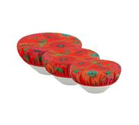 Pylones Set de 3 couvre-bols Charlotte Coquelicots rouge