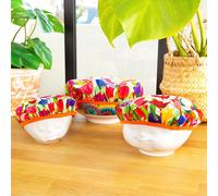 Set de 3 couvre bols multicolore