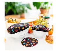 Set de 3 couvre bols noir