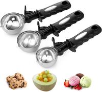 Set de 3 cuillères à glace 48-90 ml avec gâchette Vendos85