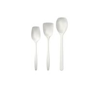 Set de 3 cuillères blanc - - Blanc - Plastique