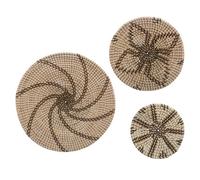 Set de 3 décorations murales paniers Seagrass - Beige - ATMOSPHERA - Asymétrique - Contemporain - Design