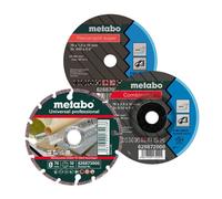 Set de 3 disques Ø76mm à tronçonner METABO 626879000 pour meuleuse d'angle