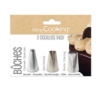 Set de 3 douilles pour bûches Scrapcooking