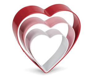 Set de 3 emporte pièce coeur inox Patisse