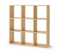 Set de 3 étagères étroites en chêne - 3x3 niveaux (Dont Eco-part. 3,90 €) One Colour Mobilier/Étagères/Étagères modulables en bois
