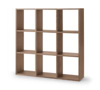 Set de 3 étagères étroites en noyer - 3x3 niveaux(Dont Eco-part. 3,80 €) One Colour