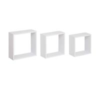 5five Étagères murales Cube – Blanc – Grand format – Lot de 3