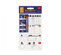 Set de 3 étiquettes adhésives avec film protecteur Espace