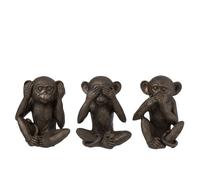 Set de 3 figurines les singes de la sagesse