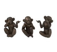 Set de 3 figurines les singes de la sagesse