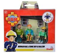 Set de 3 figurines Simba Sam le Pompier 7,5 cm Multicolore G