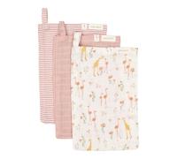 Set de 3 gants de toilette - Blooming Safari