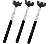 set de 3 gratte-dos - stable & extensible avec une large surface de grattage pour un soulagement efficace des démangeaisons - masseur & gratte-dos