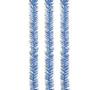 Set de 3 Guirlandes 1Pli Ø5Cm 1Er Prix - Couleur Bleu Roi - 2M