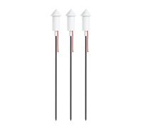 Set de 3 lampadaires de jardin LED Prêt a Racket H x Ø 125x13cm