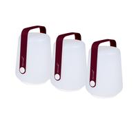 Fermob Balad 12 cm LED, lot de 3, cerise noire Ce luminaire comporte des modules à LED prémontés de classes énergétiques A A++, A+, A