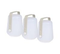Set de 3 lampes LED Balad avec batterie H 12cm H 13.5cm / Ø 10cm