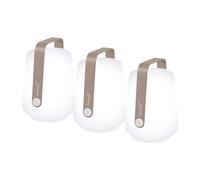 Fermob - Balad Lampe LED à piles, h 12 cm, jeu de 3, muscade