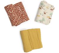 Set de 3 langes imprimés La forêt Mawa